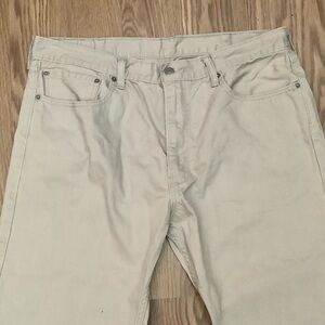 Levi's Light Tan Denim Jeans 505 Men’s Size 38 X 34 Khaki Inseam 32” Read